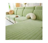 Pink Palm Stretchable Miracle Sofa Cover,Magic fit Couch Covers, Cushion Covers,Comfort Soft Magic Covers Washable (Green,Chaise Cover (W85-95cm*L140-190cm*H5-20cm))