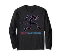 Pink Panther Blue And Pink Silhouette Long Sleeve T-Shirt