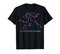 Pink Panther Blue And Pink Silhouette T-Shirt