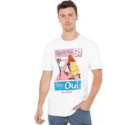 Pink Panther - Clouseau Pink Panther Say Oui Unisex T Shirt, White, XXL
