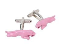 Pink Panther Cufflinks - Onyx Art CK544 Men's Novelty Cuff Links In Premier Life Packaging
