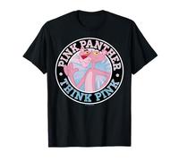 Pink Panther Think Pink Circle Portrait T-Shirt