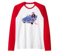 Pink Panther Vintage 1964 Convertible Car Cool Cat Raglan Baseball Tee