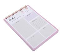 Pink Paper Date Calendar Schedule Planner for Study and Appointments | Portable Note Taking, Hourly Planning, Task Overview, for Homeschool Parents and Students