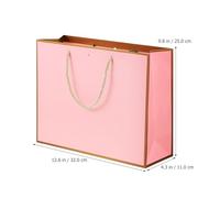 Pink Paper Gift Bags with Handles 10pcs Bowknot Ribbon