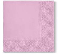 Pink Paper Napkins Quality Decorative Serviettes 3ply 33cm x 33cm (Pack of 20)