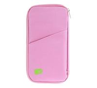 Pink Passport Holder for Women, RFID Blocking Travel Wallet with Multiple Pockets for Cards Coins & Boarding Pass, Slim Leather Passport Cover