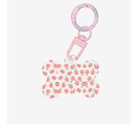 Pink Peach Pattern Printing Acrylic Dog Bone Ornament,Dog Tags Personalized Pet Ornament, Key Chain Bone Shaped Id Tags