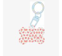 Pink Peach Pattern Printing Acrylic Dog Bone Ornament,Dog Tags Personalized Pet Ornament, Key Chain Bone Shaped Id Tags