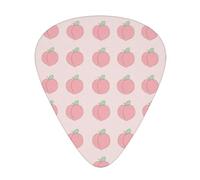 Pink Peaches Acoustic GuitarGuitar Picks 12 Pcs, Electric Guitar Essential Thick And Thin Guitar Plectrums Students 0.46 0.96 0.71 Mm