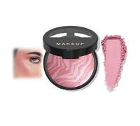 Pink Pearl Glow Baked Marble Blush With Radiant Shimmer Finish - Lightweight Blendable Powder For Natural Rosy Cheeks On All Skin Tones, Long-Lasting Luminous (2#Pink Pearl Glow)