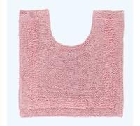 Luxury Reversible Cotton Pedestal Mat Homescapes Baby Pink One Size
