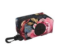 Pink Peonies Pet travel garbage bag storage bag Essentials for hiking or camping in the countryside Ensure you have an enjoyable experience