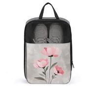 Pink Peonies Shoe Bag for Travel Daily Use Anti-dust Storage Carrier Golf Shoe Pouch