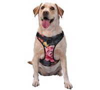 Pink Peonies Small Printed pet Traction Vest for Pets to wear When Walking The Dog or Climbing Mountains