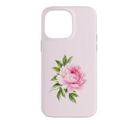 Pink Peony Bloom Botanical Flower Watercolor Nature Design Case for iPhone 14 Pro Max