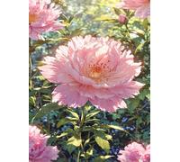 Pink Peony Flowers 150 Piece Jigsaw Puzzle for Adults, Creativity, Challenging and Difficult Puzzle, Brain Teaser Puzzles for Adults 150 Pieces for The Whole for Women, Men