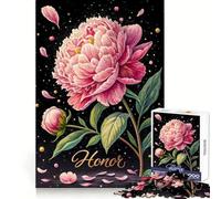 Pink Peony Honor in Full Bloom 1000 Piece Jigsaw Puzzle for Teenagers Logic Toy Group Play Precision Cut Thoughtful Gift (38x26cm)