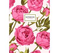 Pink Peony Notebook: Peonies Flowers Notebook, 8.5 x 11