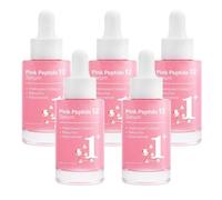 Pink Peptide 12 Serum, Collagen Peptide Serum for Face, Deep Moisturizing Korean Skincare Essence, Advanced Anti Ageing Skin Care Strengthens, Restores, Hydrates (30ml, 5)
