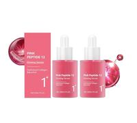 Pink Peptide 12 Serum With Salmon DNA, 12 Peptides, Skin glow, Hydrating, Moisturizing, Firming, Uneven Skin Tone, Korean Skincare for All Skin Types,Moisturizing And Firmingd (30ml, 2pc)