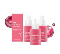 Pink Peptide 12 Serum With Salmon DNA, 12 Peptides, Skin glow, Hydrating, Moisturizing, Firming, Uneven Skin Tone, Korean Skincare for All Skin Types,Moisturizing And Firmingd (30ml, 3pc)