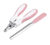 (Pink) Pet Hair Brush Remover Dog Cat Comb Needle Reduce Grooming Bath Deshedding Tool