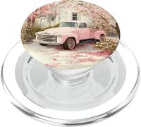 Pink Petal Rides Classic Truck Spring Blossom PopSockets PopGrip for MagSafe