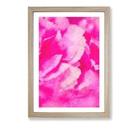 Pink Petals in Bloom Painting Framed Print | A2 Oak Framed Wall Art | Ready to Hang | Modern Historical Picture | Living Room Bedroom Lounge Office