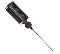 Pink Pewter Triple Threat Carbon Fibre Tease, Weave and Lock Styling Comb (Black 11") #5