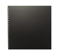 Pink Pig 11x11 Square Eco Sketchbook with White Paper - Black