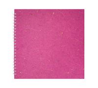 Pink Pig 11x11 Square Posh Banana Pig White Paper Sketchbook - Berry