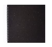 Pink Pig 11x11 Square Posh Banana Pig White Paper Sketchbook - Ebony