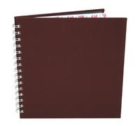 Pink Pig 11x11 Square Posh Eco Pig White Paper Sketchbook - Aubergine
