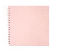 Pink Pig 11x11 Square Posh Silk Pig White Paper Sketchbook - Pale Pink