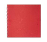 Pink Pig 11x11 Square Posh Silk Pig White Paper Sketchbook - Red