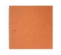 Pink Pig 11x11 Square Sketchbook | White Cartridge, 35 Leaves | Hazelnut