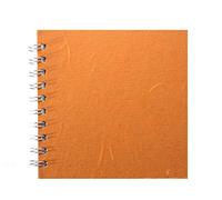 Pink Pig 6x6 Posh Silk Pig White Paper Sketchbook - Orange