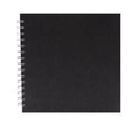 Pink Pig 8x8 Posh Silk Pig White Paper Sketchbook - Black