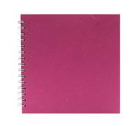 Pink Pig 8x8 Posh Silk Pig White Paper Sketchbook - Bright Pink