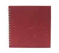 Pink Pig 8x8 Square Sketchbook | White Cartridge, 35 Leaves | Burgundy