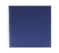 Pink Pig 8x8 Square Sketchbook | White Cartridge, 35 Leaves | Economy Blue