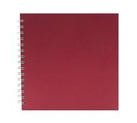 Pink Pig 8x8 Square Sketchbook | White Cartridge, 35 Leaves | Economy Red