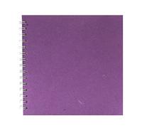 Pink Pig 8x8 Square Sketchbook | White Cartridge, 35 Leaves | Purple