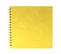 Pink Pig 8x8 Square Sketchbook | White Cartridge, 35 Leaves | Yellow