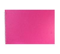 Pink Pig A3 Landscape Posh Silk Pig Sketch Book - Bright Pink