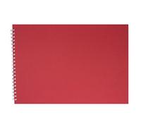 Pink Pig A3 Landscape Sketchbook | White Cartridge, 35 Leaves | Economy Red