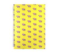 Pink Pig A3 Portrait Sketchbook | White Cartridge, 35 Leaves | Sunshine Yellow