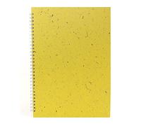 Pink Pig A3 Portrait Sketchbook | White Cartridge, 35 Leaves | Wild Yellow