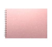 Pink Pig A4 Landscape Sketchbook | White Cartridge, 35 Leaves | Pale Pink